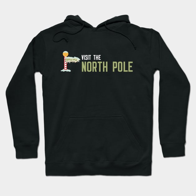 Visit The North Pole Hoodie by cleverth